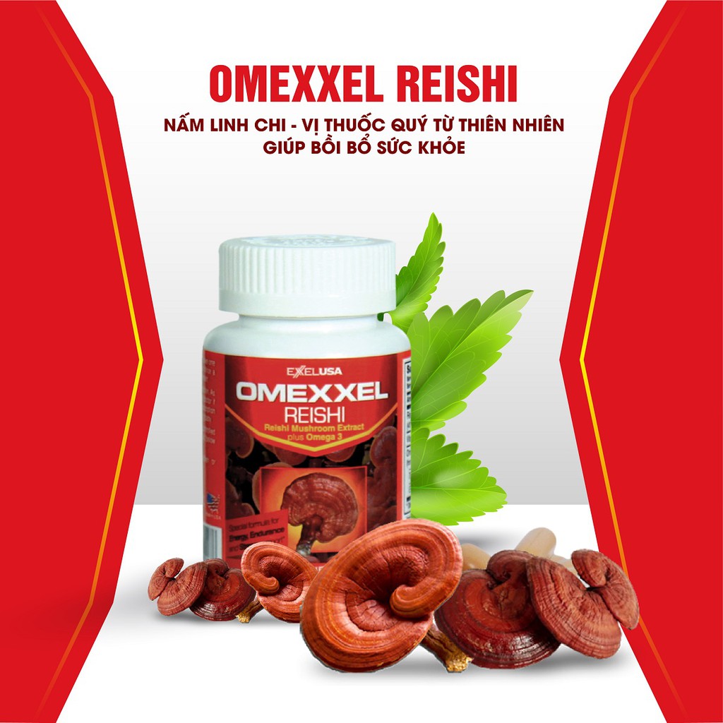 Bộ 2 lọ viên uống đông trùng hạ thảo & nấm linh chi Omexxel Cordy & Reishi (60 viên/ lọ)