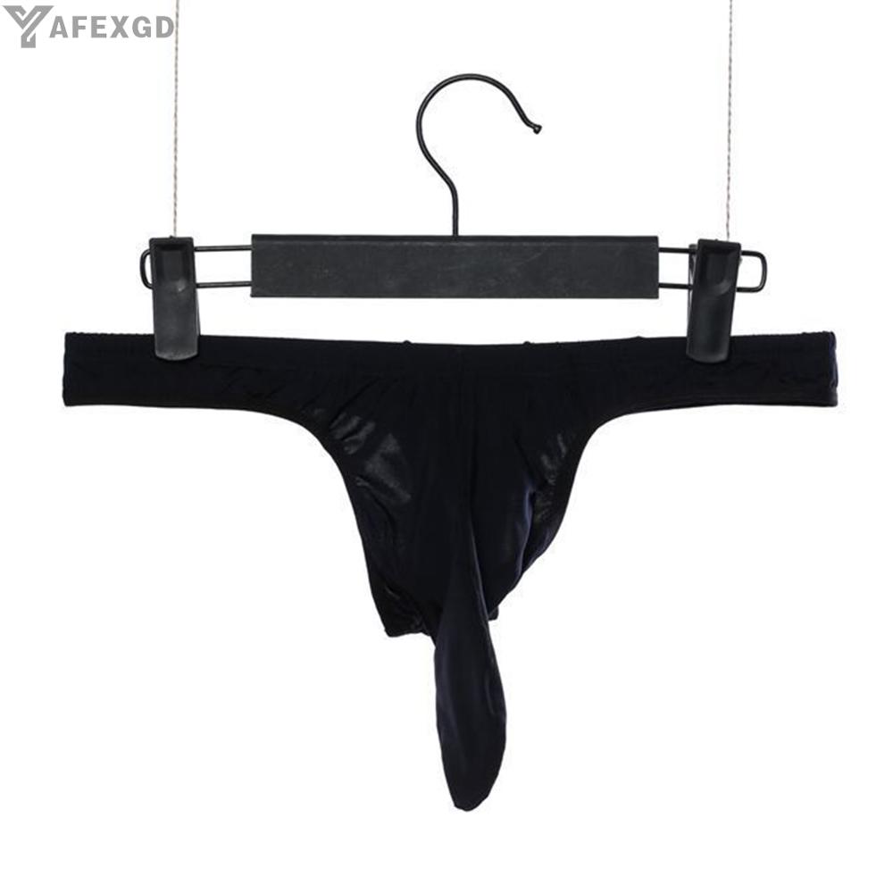 ​ Men's Sexy Low Rise Briefs Stretchy Breathable Bulge Sheath JJ T-Back Thong