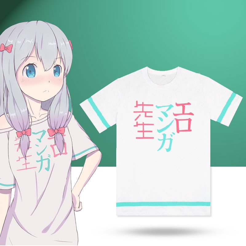 Anime Eromanga Sensei Áo Phông Sagiri Izumi Cosplay Trang Phục Mùa Hè Tay Ngắn Thường Ngày Áo Phông 