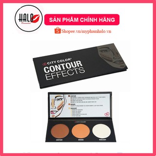 BẢNG PHẤN TẠO KHỐI CITY COLOR❤️FREESHIP❤️BẢNG PHẤN TẠO KHỐI CITY COLOR CONTOUR EFFECTS PALETTE 3 ô