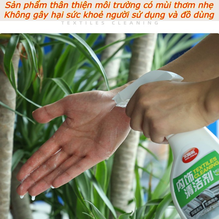 Chai xịt vệ sinh nội thất ô tô - Dung dịch làm sạch ghế da - Ghế nỉ - Taplo Tappi - Trần nỉ Trần da- Ghế Sofa.