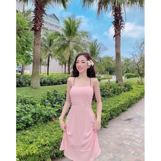 Đầm dây tròn đuôi cá chiffon