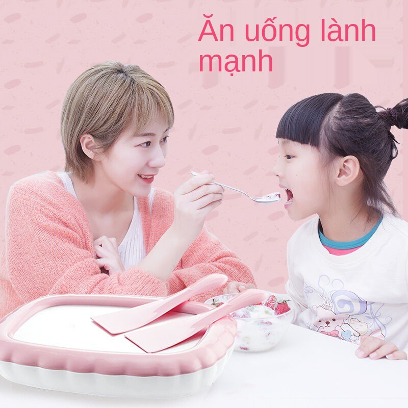 Máy làm sữa chua rán Rongwei gia dụng Kem cho trẻ nhỏ có thể cuộn đá cắm điện mini miễn phí