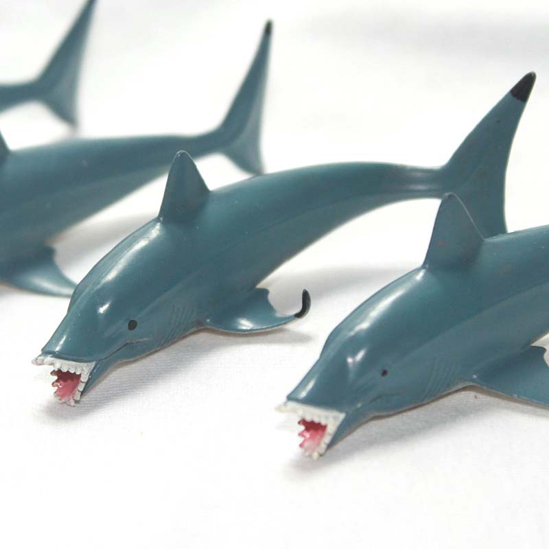 【Spot】safari simulation marine animal model toy chalky shears shark megalodon