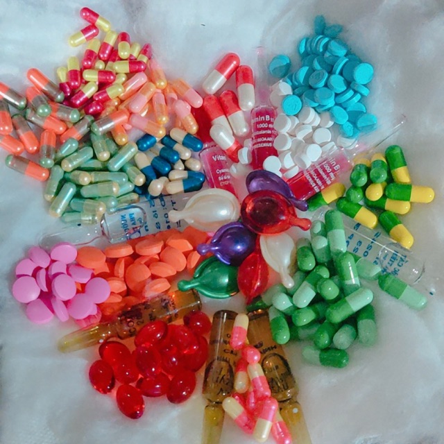 Combo viên kích tẩy đầy đủ