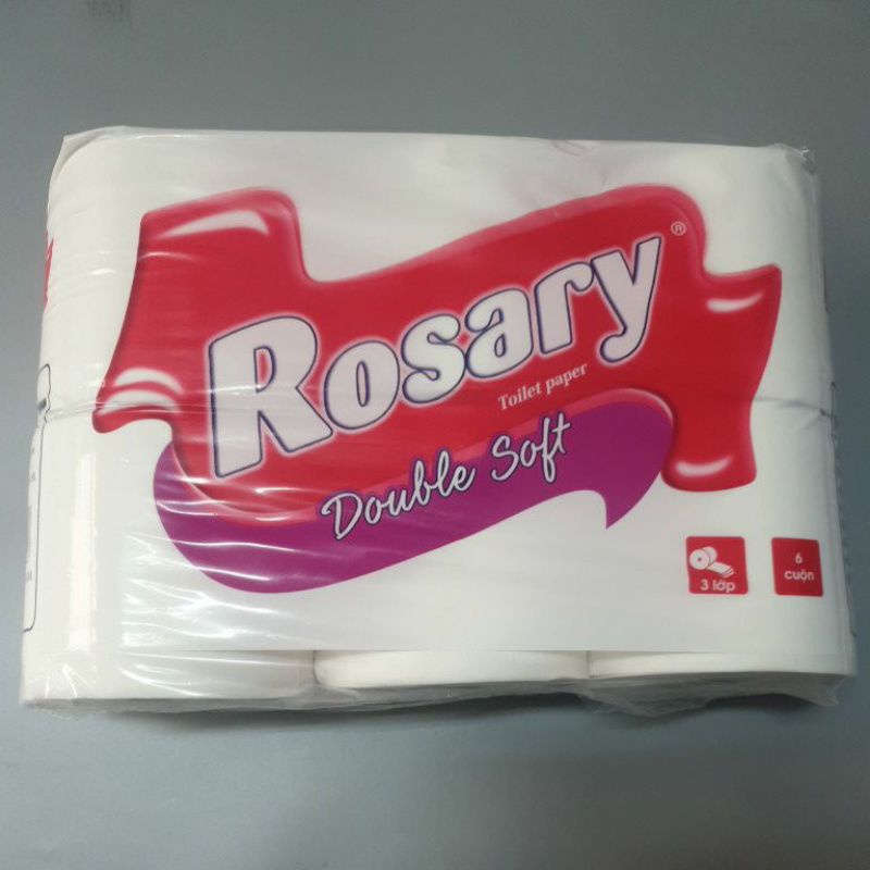 Giấy Vệ Sinh Rosary 3 lớp bịch 6 quận 1kg