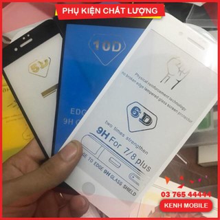 Cường lực full màn hình 5d 9d 10d 15d dành cho iphone 6/ 6s/ 7 / 8/ plus