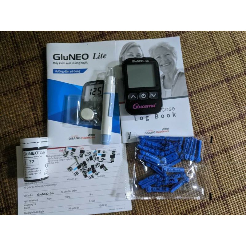 máy đo đường huyết gluneo lite