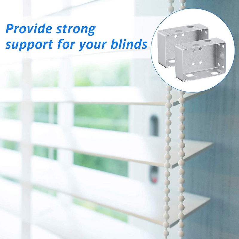 Bộ 4 Khung Gắn Rèm Cửa Sổ 2 Inch Màu Trắng Chất Lượng Cao