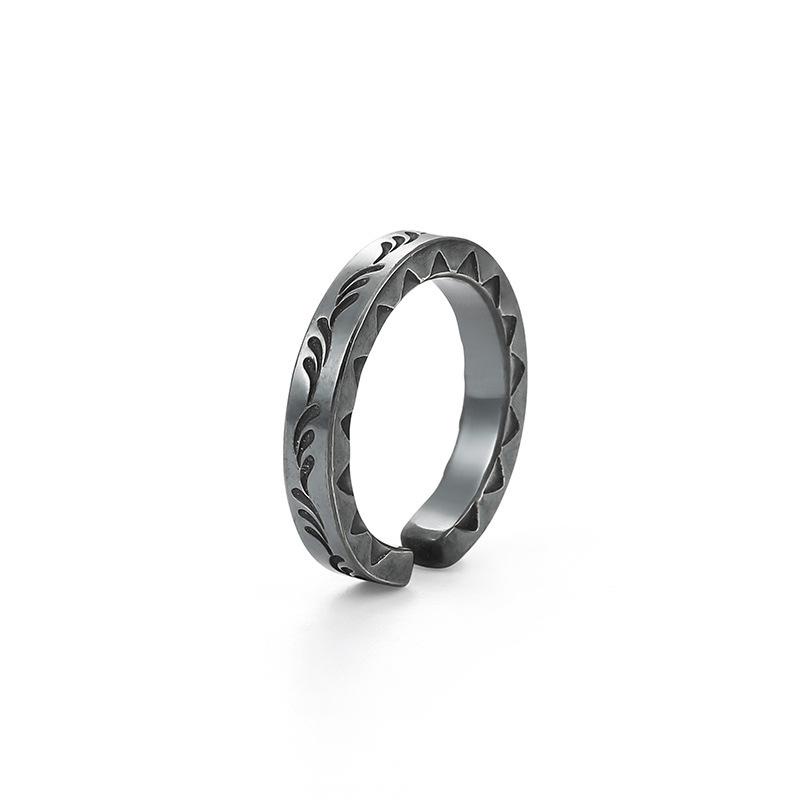 Nhẫn Đeo Tay Kim Loại Khắc Hình Bàn Tay Vintage Cho Cặp Đôi