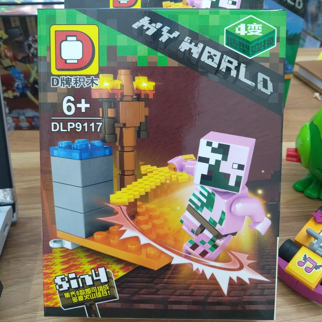 Lắp ráp xếp hình not Lego minecraft my world DLP9117