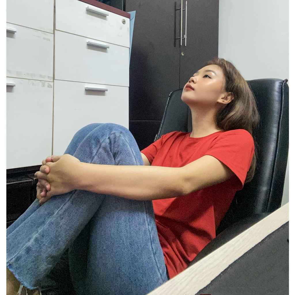 TheBlueTshirt - Áo Thun Nữ Tay Ngắn Màu Đỏ - Daily Red Hot Chilli T