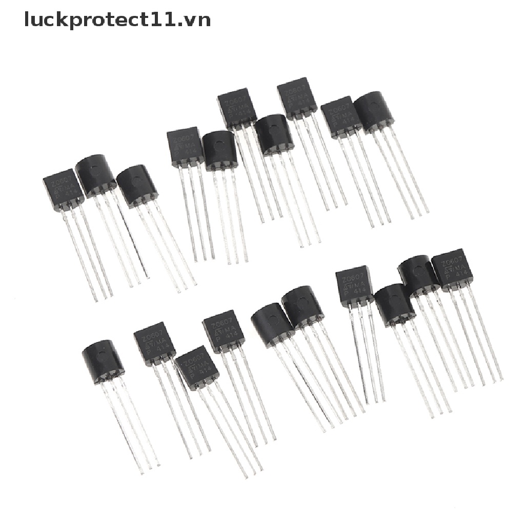 * 3c &amp; NEW * 20pcs Z0607 Z0607MA TO-92 Triac 0.8A 600V Thyristor 0.8 Amp 600 Volt.