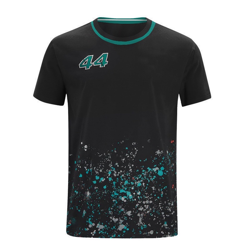 Áo Thun Cổ Tròn In Hình Xe Đua F1 Formula One Lewis Hamilton Team 3D Thời Trang Cho Nam Và Nữ