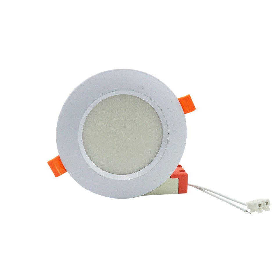 [ Có mã FreeShip ] Đèn Led Âm Trần led downlight 3 chế độ màu HC LIGHTING Cao cấp Đèn LED âm trần mặt cong 8w