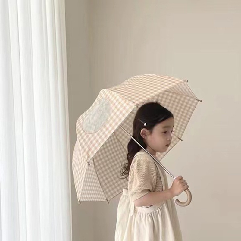 Dù Tay Cầm Dài Phong Cách Hàn Quốc Dành Cho Trẻ Mẫu Giáo