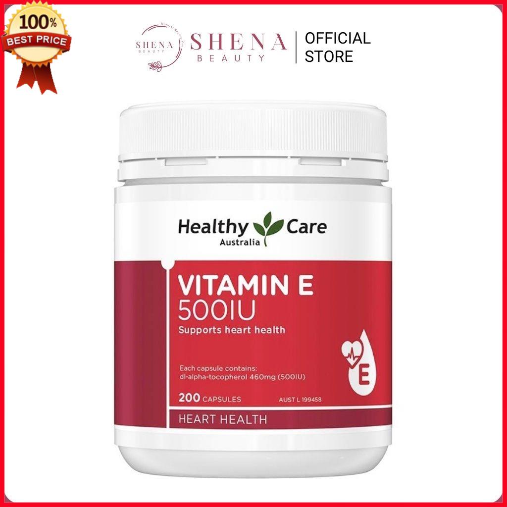 Viên Uống Bổ Sung Vitamin E Healthy Care 500IU Lọ Của Úc 200 Viên - Shena Beauty Official