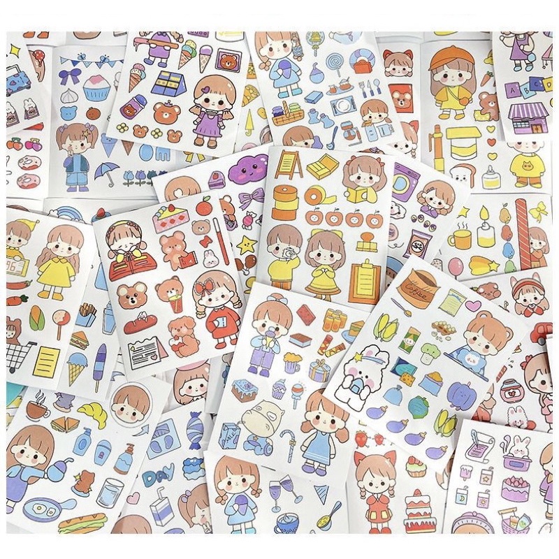 Sticker nhiều mẫu ngẫu nhiên