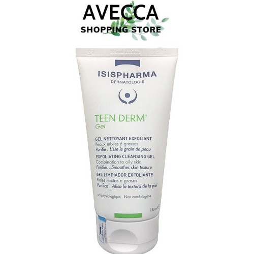 Gel Rửa Mặt Giảm Nhờn, Ngăn Ngừa Mụn Teen Derm Gel Isis Pharma 40ml,150ml