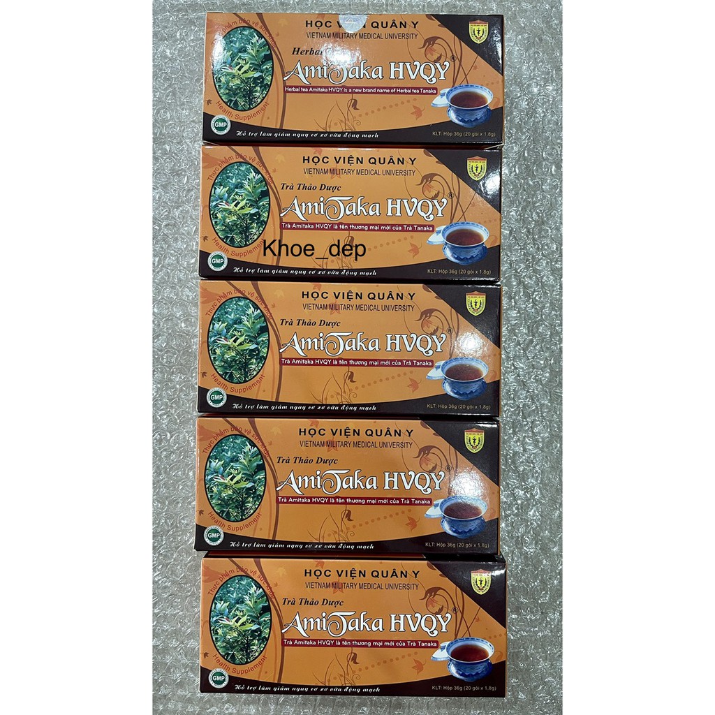 5 hộp Trà Amitaka (Tanaka) Học viện quân y giúp ổn định huyết áp