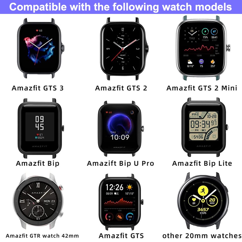 Dây Đeo Đồng Hồ Thông Minh Amazfit GTS/ GTS 2/ GTS 2 Mini / GTS 2e / GTS 3 Bằng Vải Mềm Co Giãn Thoáng Khí Có Thể Điều Chỉnh