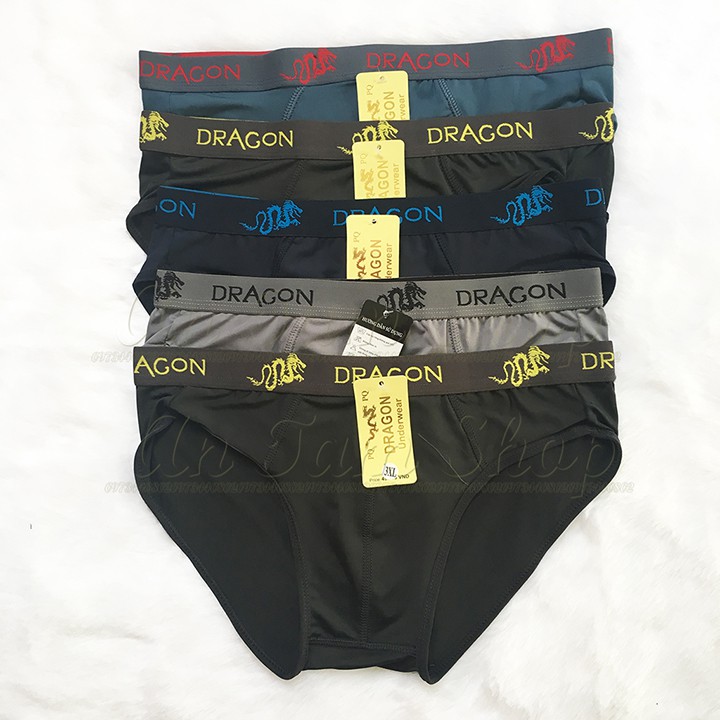 Hộp 05 quần lót tam giác nam Dragon - Thun lạnh cao cấp - LN0032x5