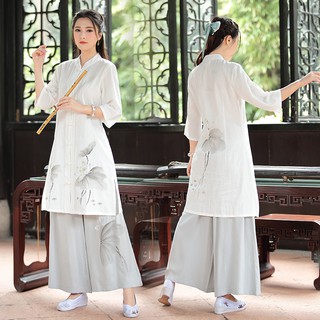 [SẴN SIZE M] SET HÁN PHỤC BẠCH LIÊN HOA (KÈM ẢNH THẬT)