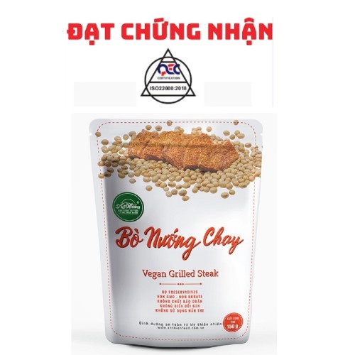 HÀNG CÔNG TY, Bò Nướng Chay An Nhiên 150g, Thịt Chay, Thực Phẩm Chay Dinh Dưỡng, Thuần Chay Healthy, Đồ Ăn Chay