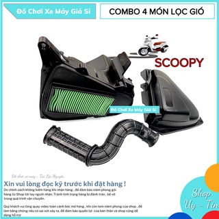 Bộ 4 món pô e scoopy cho honda vision 2014 - 2020