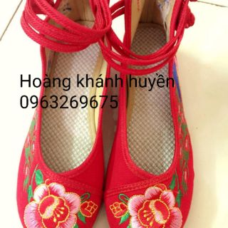 Oder giày thêu big sz kèm hình thật