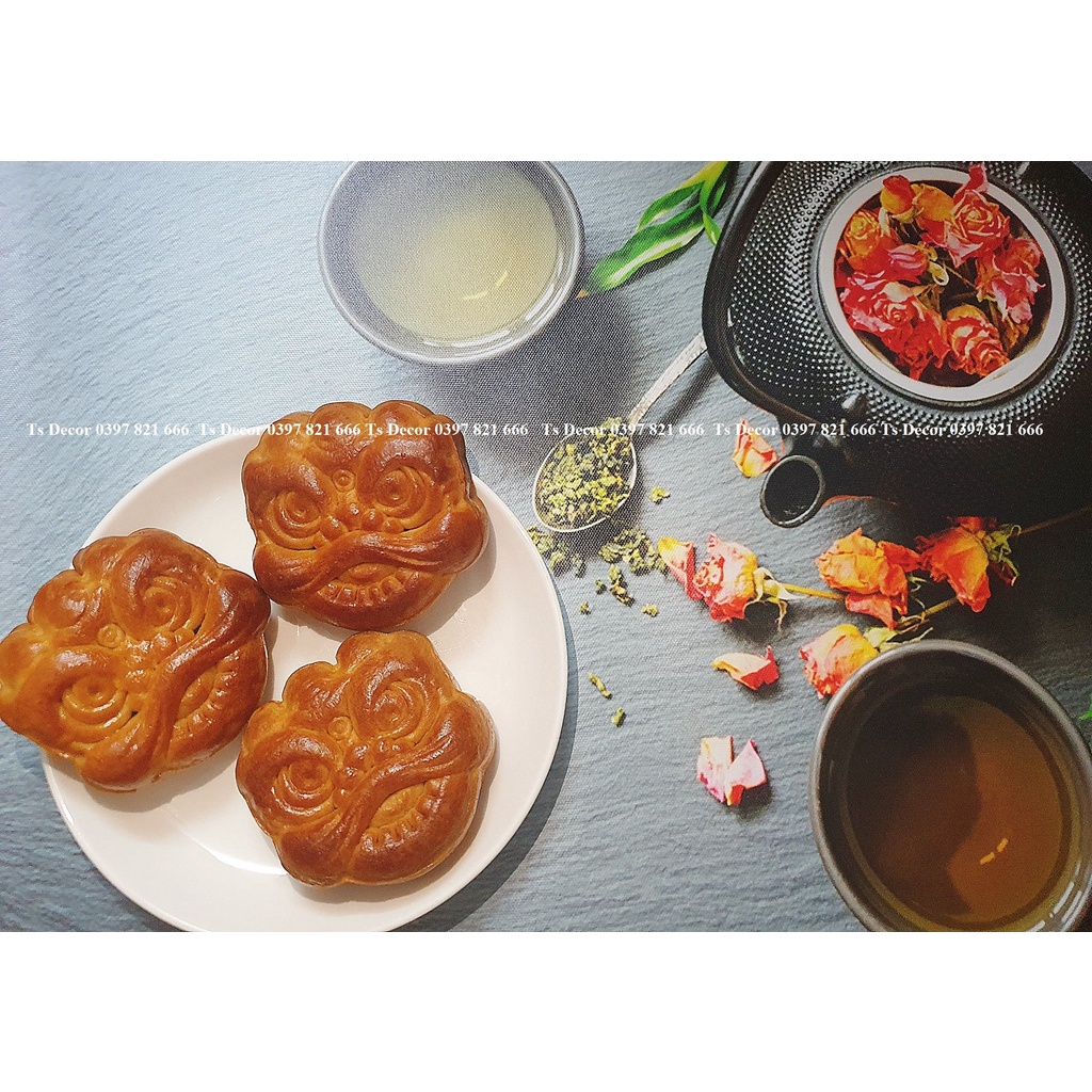 Tấm Phông Nền Chụp Ảnh Sản Phẩm Bánh Trung Thu Trà Xanh Đồ Ẳn Hot Nhất