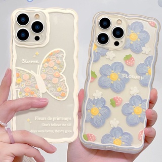 Ốp Điện Thoại Silicon Họa Tiết Bươm Bướm 3D Sang Trọng Cho iPhone 7 8 Plus XS max 11 12 13 Pro max Mini XR X