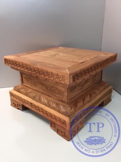 Đế kê tượng gỗ hương ( Mộc )