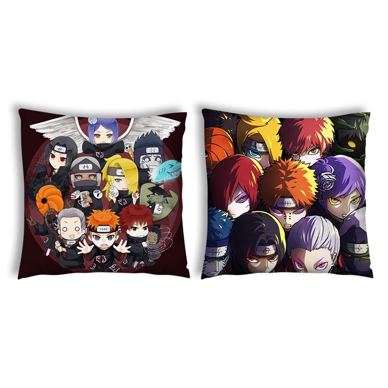 (nhiều mẫu) Gối IN HÌNH Naruto anime chibi gồm cả vỏ và ruột êm ái chất đẹp