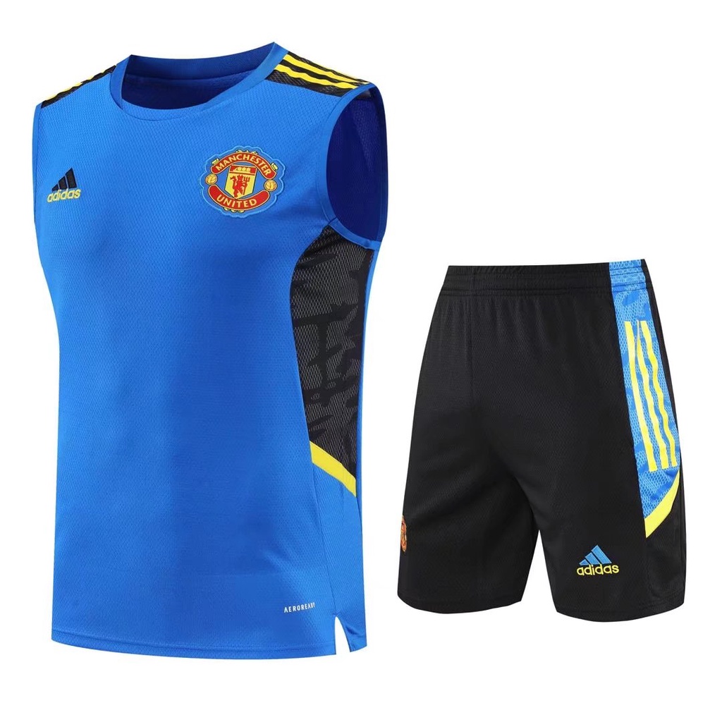 Bộ Quần Áo Đá Banh Đội Manchester United 2022 / 23 Màu Xanh / Đen / Đỏ / Xanh Dương