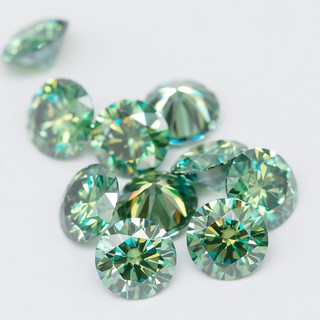 Phụ Kiện Kim Cương Màu Vàng / Xanh Lá VVS1 Moissanite