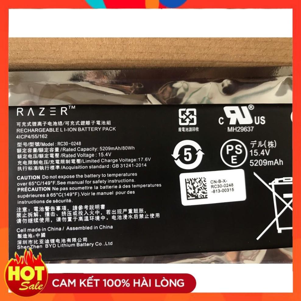 🎁 HÀNG ZIN 🎁 Pin  Laptop Razer Blade 15 1070GTX RZ09-02385 RZ09-02386 RC30-0248 Original