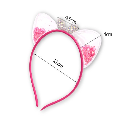 Cài tóc kim sa, bờm tóc hình tai mèo cho bé