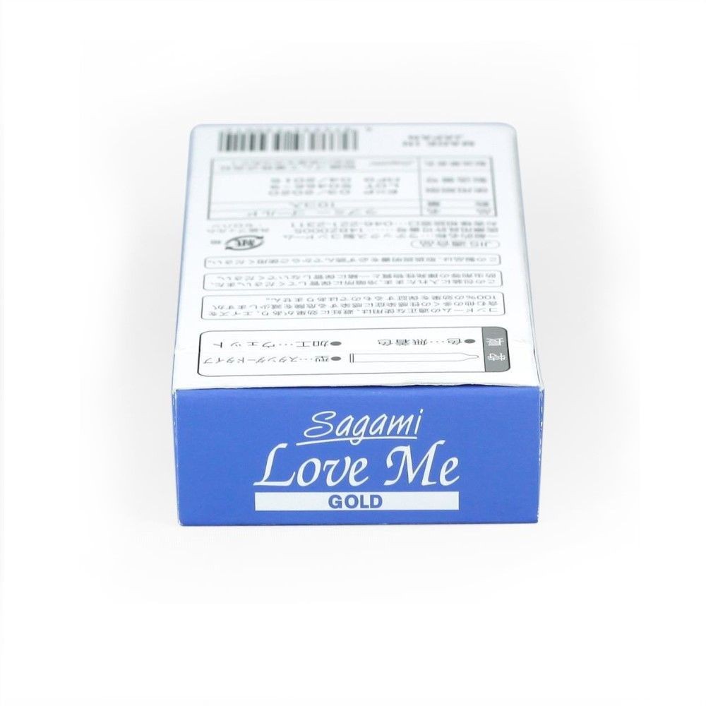 Bao Cao Su Sagami Love Me Gold – BCS Mỏng - Kiểu Truyền Thống - Hộp 10 Chiếc