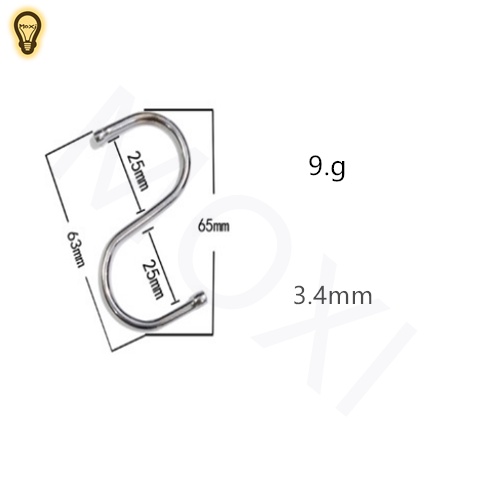 [ HÀNG SẴN ] Móc Treo Đồ Hình Chữ S Tiện Dụng Đa Năng Nhiều Kích Thước MOXI.
