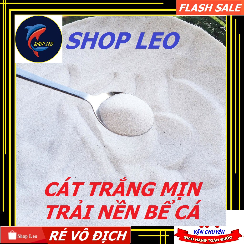 Cát Trắng mịn Trải Nền Bể Cá - Cát trắng mịn loại Tốt nhất - Trải Nền Trang Trí hồ Cá - Bể Thủy Sinh - bể cá cảnh