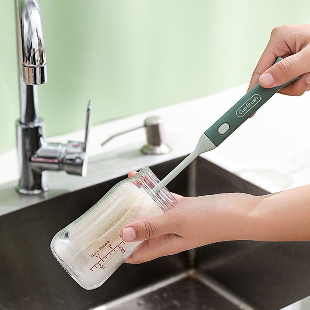 WTTLE Bàn Chải Mút Xốp Mềm Cán Dài Tẩy Rửa Khử Nhiễm Đa Năng
