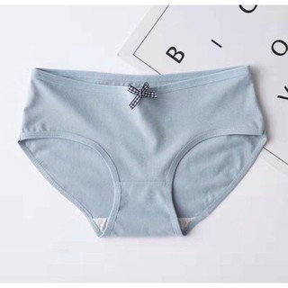 [FREESHIP - KÈM ẢNH THẬT] Quần Lót Cotton Basic Cạp Nơ Kẻ Caro 012