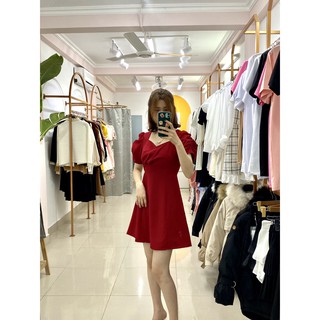 Váy đầm xòe tay bồng