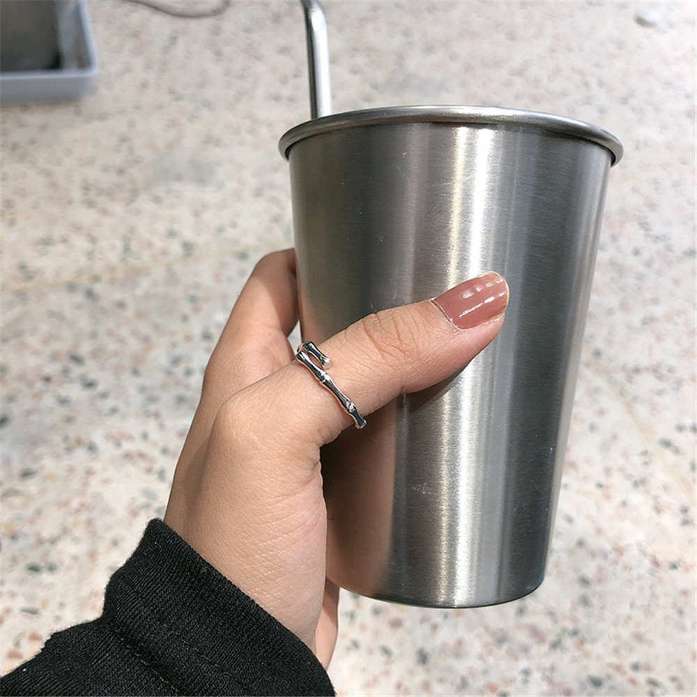 Nhẫn Đeo Tay Tạo Hình Đốt Tre Đơn Giản Cho Nữ