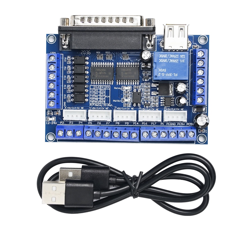Bảng Mạch Điều Khiển Động Cơ Bước 5 Trục Mach3