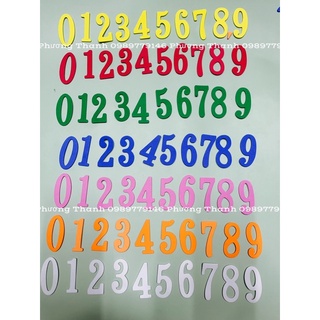 BỘ CHỮ SỐ 0-9, cao 5cm
