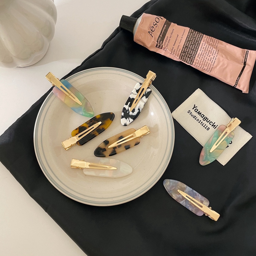 Set 2 Kẹp Tóc Nữ Thiết Kế Đơn Giản Đáng Yêu