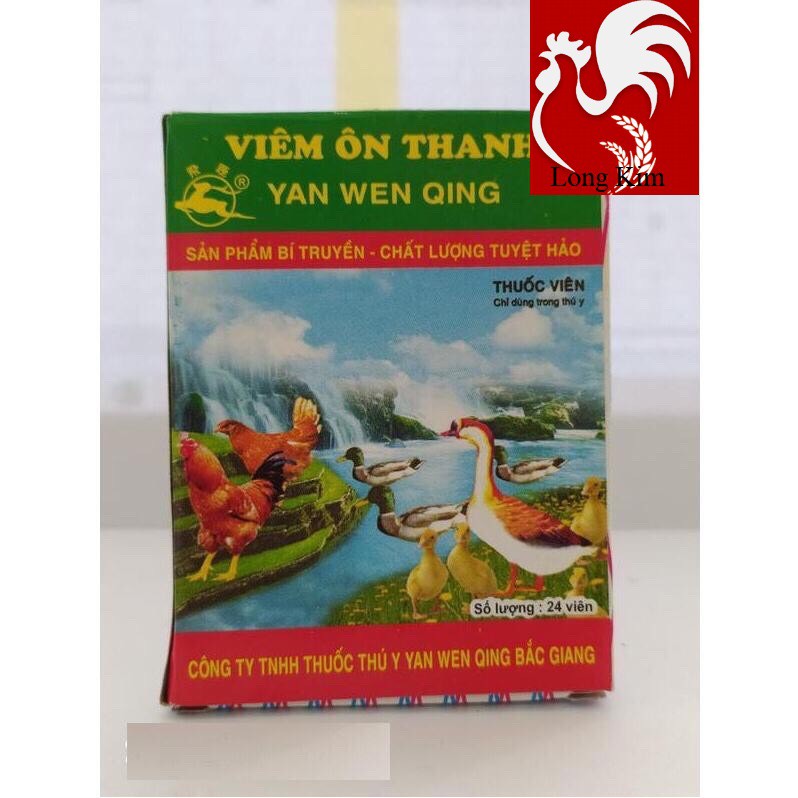 Bộ 1 chai Flosal-D và 1 vỉ Viêm ôn thanh 24 viên Gà vịt Nóng sốt, hen khẹc, tiêu chảy, CRD, tụ huyết trùng, thương hàn