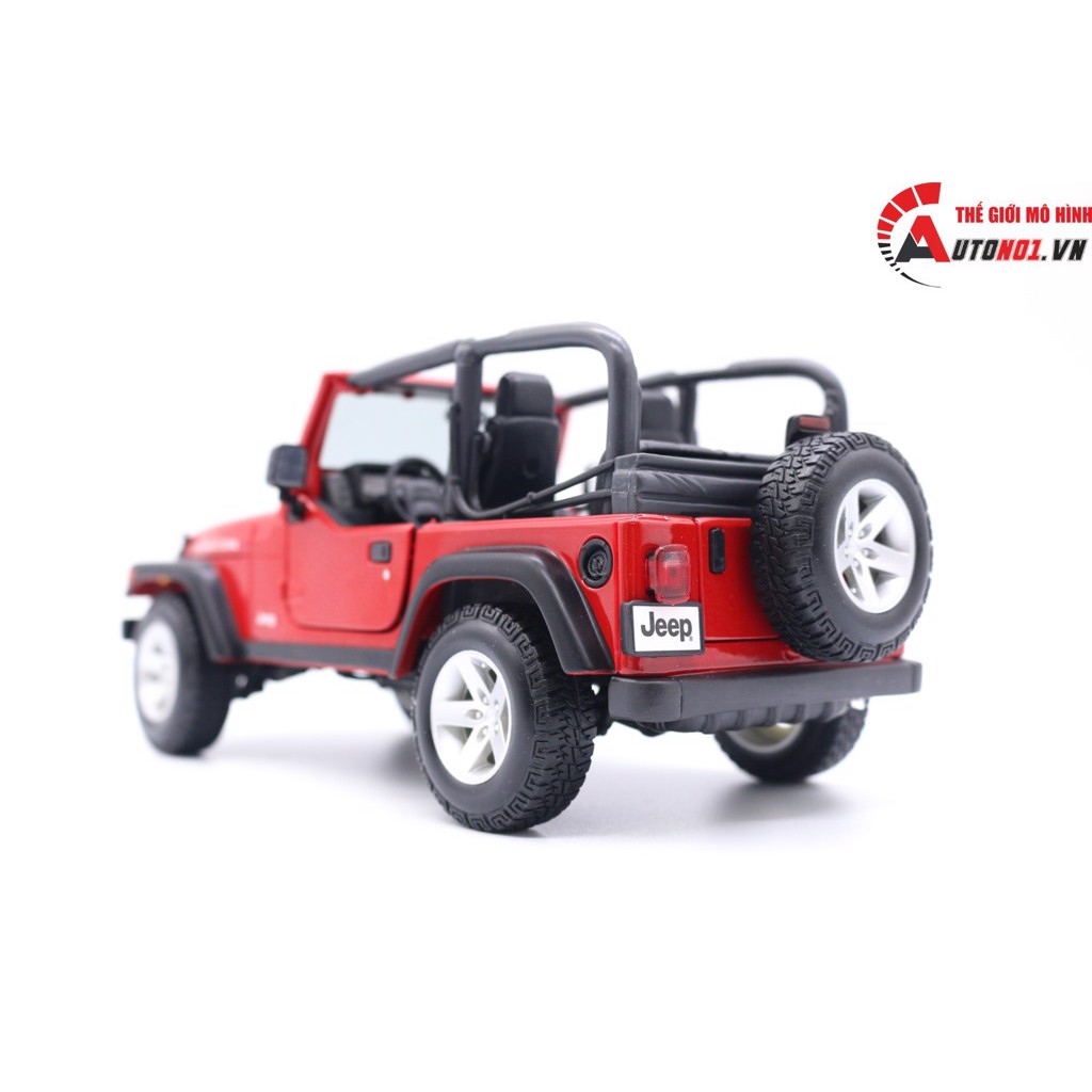 MÔ HÌNH XE JEEP RUBICON KHÔNG MUI RED 1:18 MAISTO 5394